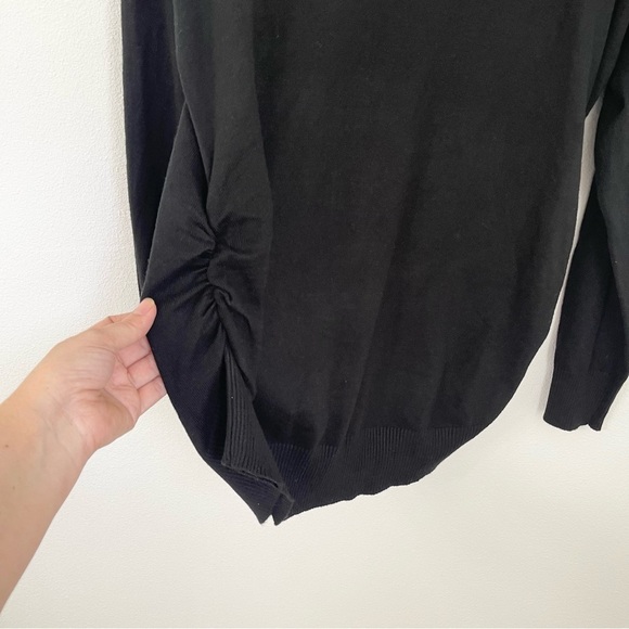 Lane Bryant Illusion Collection Ruched Side Slimming Sweater Size 14-16 - Picture 2 of 8